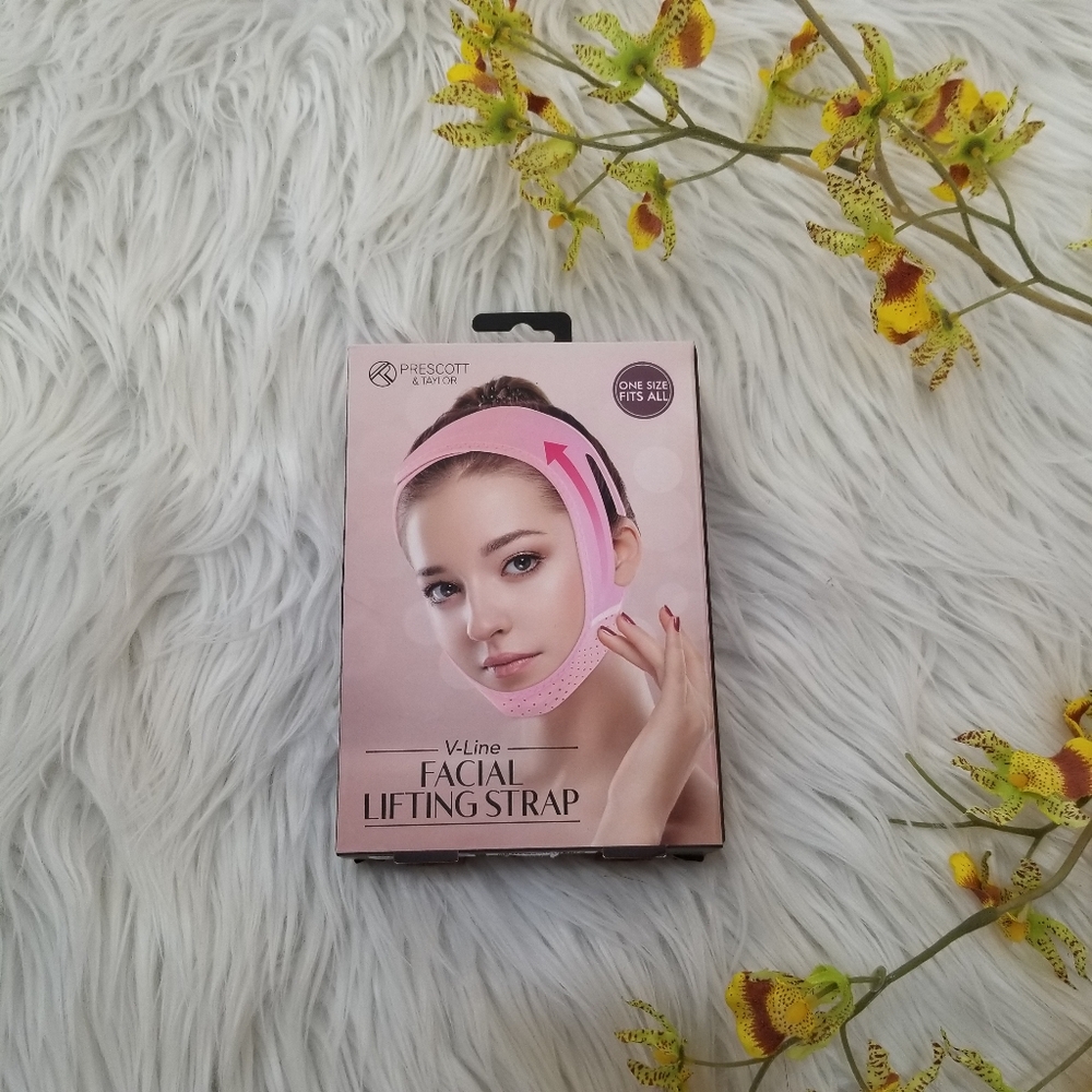 PRESCOTT AND TAYLOR New!! V-Line Facial Lifting Strap Pink Color.